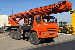 АГП КЛИНЦЫ АГП-45-5К (45м.) на шасси КАМАЗ-43118-50, однорядка, стрела вперед