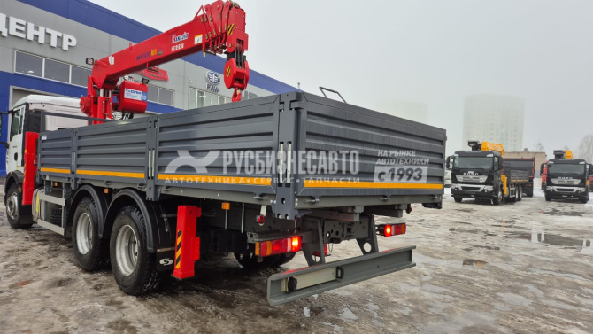 Купить КМУ HOWO T5G (6*4, 330л.с., Евро-5) + HANGLIM KS2056SM верх.упр. + борт сталь 6,6м. СПМ в компании Русбизнесавто - изображение 1