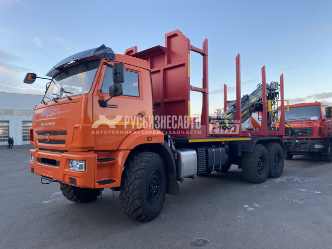 Купить КМУ Сортиментовоз КАМАЗ 43118-73094-50 (Евро-5, без спалки) + КМУ VM10L74 RX на заднем свесе в компании Русбизнесавто - изображение 0