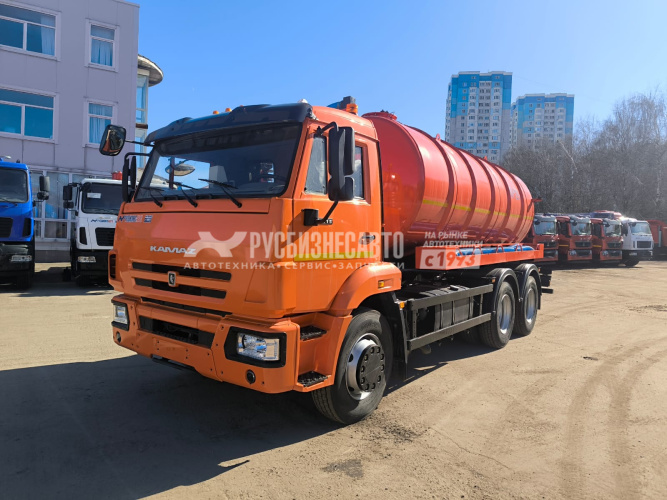 Купить КО-529-20 на шасси КАМАЗ-65115 вакуумная машина 13 м3 в компании Русбизнесавто - изображение 0