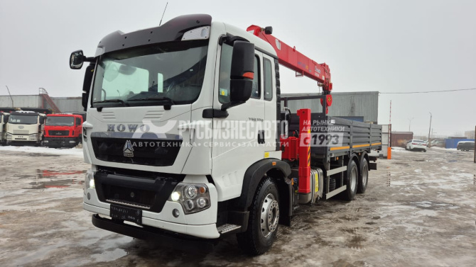 Купить КМУ HOWO T5G (6*4, 330л.с., Евро-5) + HANGLIM KS2056SM верх.упр. + борт сталь 6,6м. СПМ в компании Русбизнесавто - изображение 2