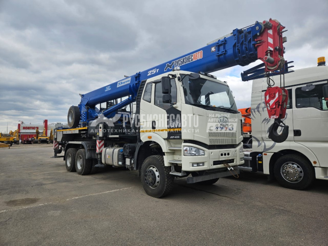 Купить ПКС 55713-9К-4В кран подъемник 25т. (FAW-3250) 6х6 ОВОИД в компании Русбизнесавто - изображение 0