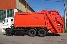 КО-427-80 на шасси КАМАЗ 65115-48 мусоровоз, задняя загрузка, портал, 20 м3
