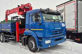 КМУ КАМАЗ 65117-3010-48 (Евро-5) + HANGLIM KS2056SM верх.упр. + борт сталь 6,8м.