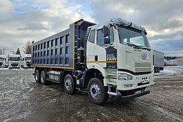 Самосвал FAW J6 (8х4) б/у (2023 г., 58 647 км)(0320) Новая резина зад. ось