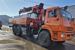 КМУ КАМАЗ 43118-73094-50 (Евро-5) + HORYONG HRS216 верх.упр. + бур 400мм. + борт сталь 6.2м.(без сп)