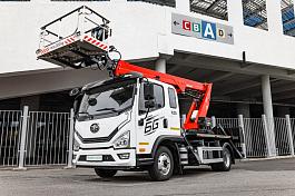 АГП ВЕЛМАШ ВА180Т на шасси FAW TIGER 6G 9 (Евро-5, 4х2), однорядка, стрела вперед, поворотная люлька