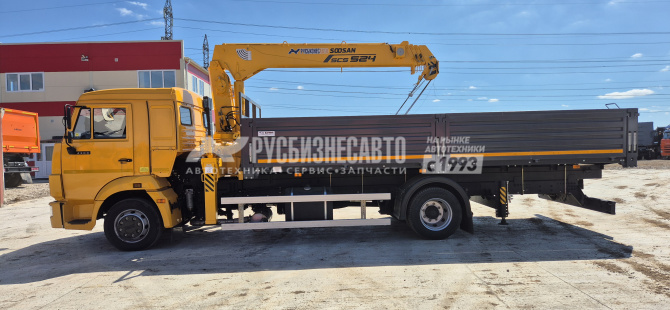 Купить КМУ КАМАЗ 4308-3084-69 (Евро-5) + SOOSAN SCS524 нижн. упр. + борт сталь 6,2м. + доп.опоры в компании Русбизнесавто - изображение 3
