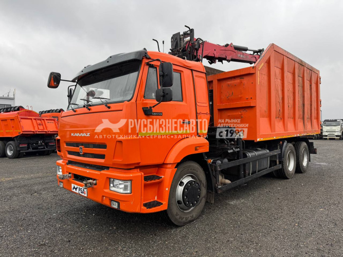 Купить КМУ Ломовоз КАМАЗ-65115-3094-48 манипулятор VM10-74 б/у (2024 г., 39 365 км.)(9187) в компании Русбизнесавто - изображение 1