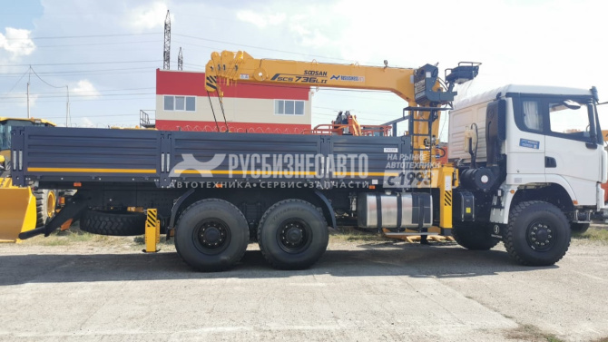 Купить КМУ SHACMAN X3000 SX32586V385 (6*6, Евро-5) + SOOSAN SCS736LII верх.упр. + борт сталь 6,2м. в компании Русбизнесавто - изображение 1