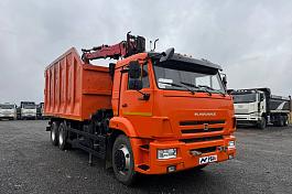 КМУ Ломовоз КАМАЗ-65115-3094-48 манипулятор VM10-74 б/у (2024 г., 39 365 км.)(9187)