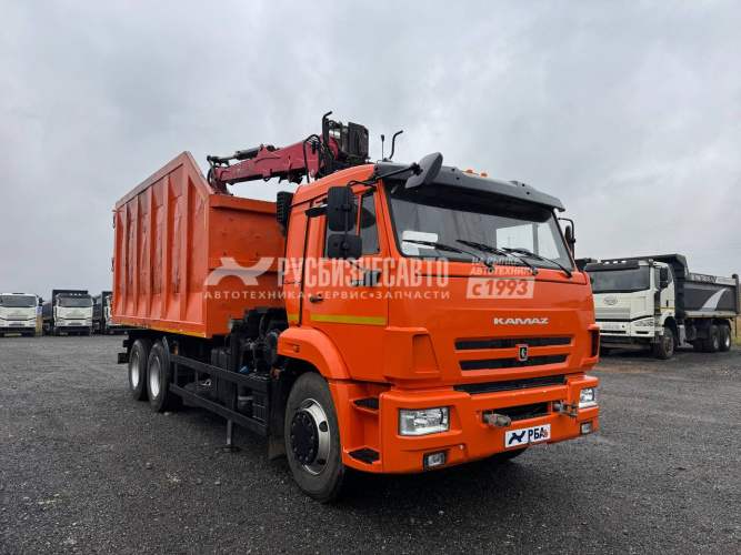 Купить КМУ Ломовоз КАМАЗ-65115-3094-48 манипулятор VM10-74 б/у (2024 г., 39 365 км.)(9187) в компании Русбизнесавто - изображение 0