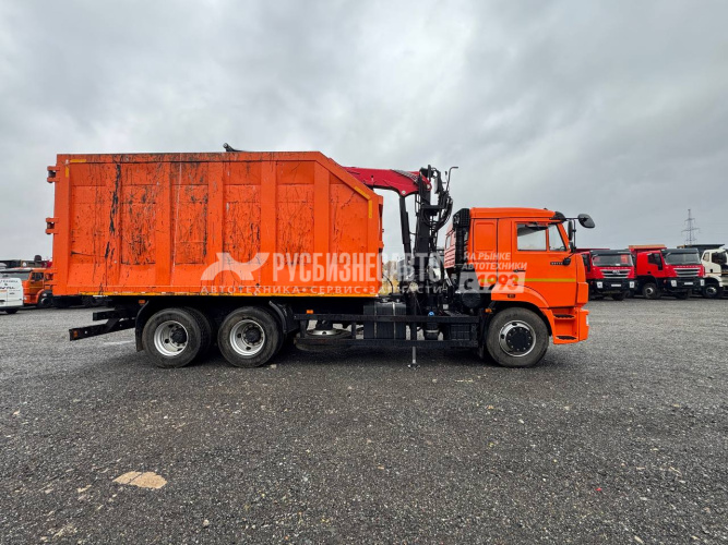 Купить КМУ Ломовоз КАМАЗ-65115-3094-48 манипулятор VM10-74 б/у (2024 г., 39 365 км.)(9187) в компании Русбизнесавто - изображение 4