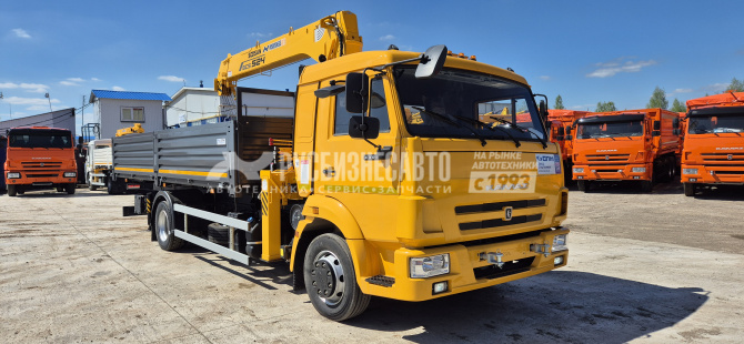 Купить КМУ КАМАЗ 4308-3084-69 (Евро-5) + SOOSAN SCS524 нижн. упр. + борт сталь 6,2м. + доп.опоры в компании Русбизнесавто - изображение 0