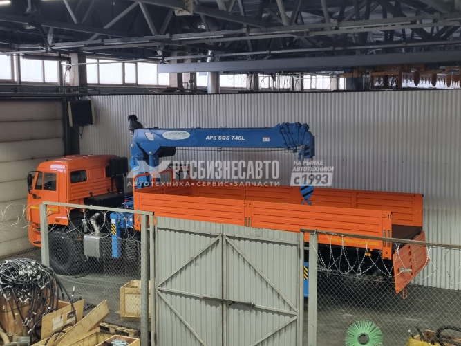 Купить КМУ КАМАЗ 43118-73094-50 (Евро-5) + APS SQS736L верх.упр. + борт сталь 6.2м. (без спалки) в компании Русбизнесавто - изображение 1