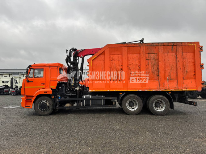 Купить КМУ Ломовоз КАМАЗ-65115-3094-48 манипулятор VM10-74 б/у (2024 г., 39 365 км.)(9187) в компании Русбизнесавто - изображение 5