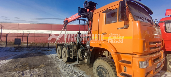 Купить Седельный тягач с КМУ Камаз 65225 6х6, б/у(2023г;11 712) (0003) Сбер комиссия в компании Русбизнесавто - изображение 0