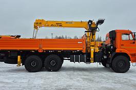 КМУ КАМАЗ 43118-73094-50 (Евро-5) + SOOSAN SCS746L верх.упр.+борт сталь 6.2м. (без спалки)