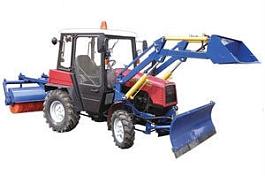 Машина уборочно-погрузочная "Беларус-320-Ч.4 МУП" (погрузчик+щетка)