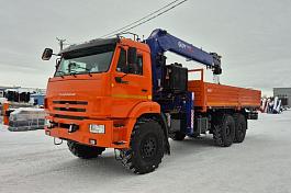 КМУ КАМАЗ 43118-3027-48 (Евро-5) + ИКРАН (DongYang) RS1966 верх.упр. + борт сталь 6,2м.(без спалки)