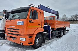 КМУ КАМАЗ 65115-3094-48 (Евро-5) + ИКРАН (DongYang) RS1956 верх.упр. + борт сталь 6,2м.