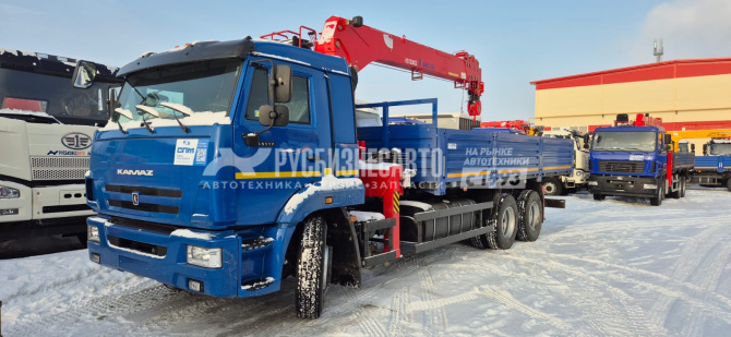 Купить КМУ КАМАЗ 65117-3010-48 (Евро-5) + HANGLIM KS1256G2 верх.упр. + борт сталь 6,8м. в компании Русбизнесавто - изображение 0