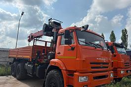 КМУ КАМАЗ 43118-23027-50 (Евро-5) + KANGLIM KS2056H + борт сталь 6.2м. (без спалки)